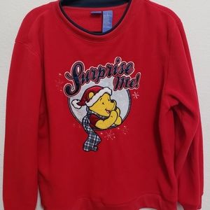 Disney Winnie The Pooh, Christmas Pullover Sweater Womens Size Large